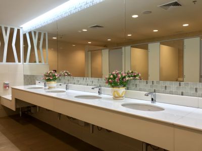 Elegant Vanity with Lighting