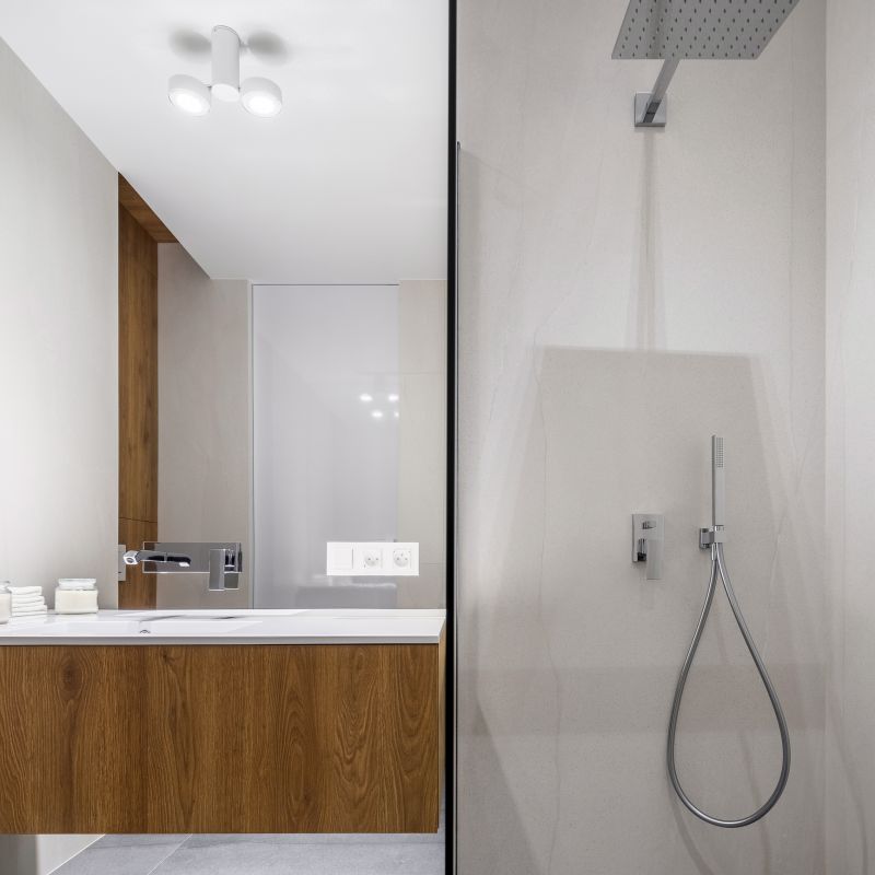 Contemporary Shower with Niche